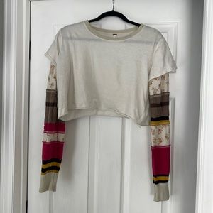 Free people crop long sleeve